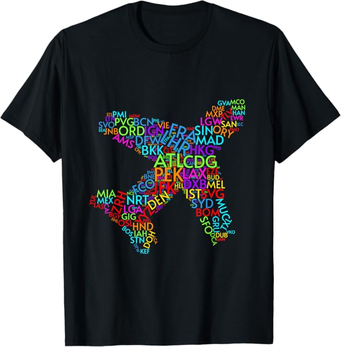 Airport Codes of the World T-Shirt