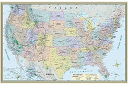 U.S. Map Poster