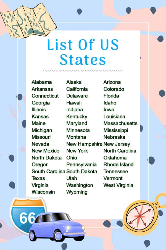 Mst States List In Usa